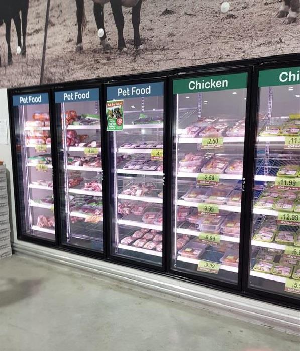 porte en verre de congélateur pour la réfrigération de supermarché