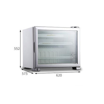 Porte simple de refroidissement directe 49L de crème glacée de restaurant commercial de congélateur