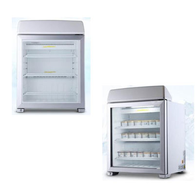 refroidissement en verre commercial de charge statique de congélateur de porte de crème glacée 90L