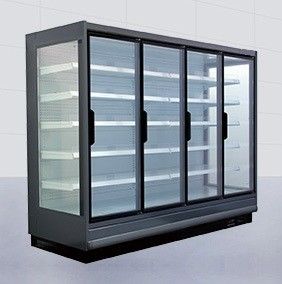 Portes en verre de refroidisseur commercial droit de supermarché 4/5 type à distance de porte