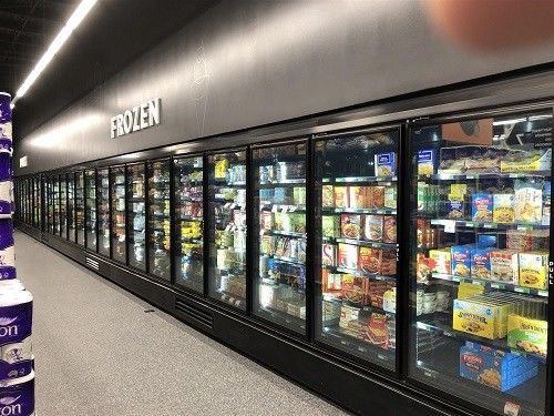 Porte en verre de congélateur de basse température pour la réfrigération de supermarché