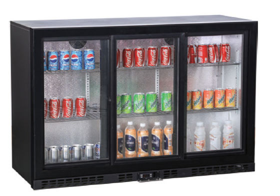 congélateur commercial de la porte 320L 3 en verre
