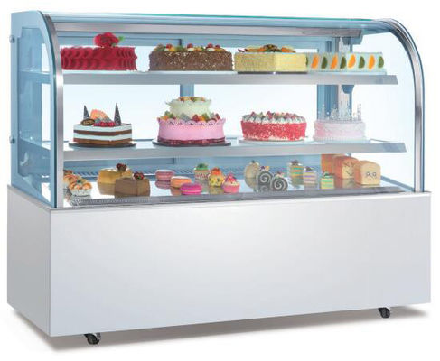 Le Cabinet R404a R290 en verre d'affichage de gâteau de tarte a aéré le refroidissement