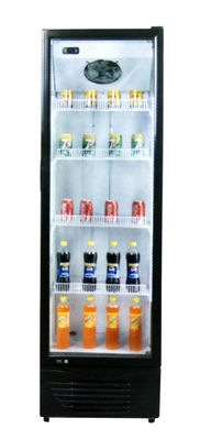 Le refroidisseur en verre droit de porte de boisson simple de porte sans auvent a aéré le refroidissement