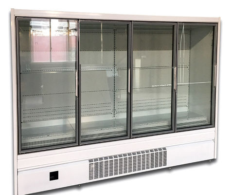 Le refroidisseur en verre droit de Multideck de porte avec 4 portes branchent dans le type UC-4D