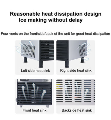 Entreposage dans la glace commercial de grande capacité de la machine Sk-280p de glaçon Ss316 petit
