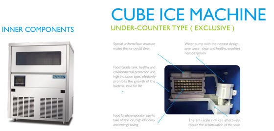 Machine à glace automatique Sk-101b de bloc d'eaux d'égout hors de conservation des aliments libre d'odeur