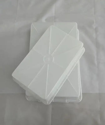 Produits de tri épaisés blancs Grand bassin en caoutchouc Rectangulaire Supermarché en plastique Bassin blanc