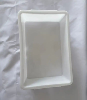 Supermarché Plastique épaissie Blanc Rectangulaire De stockage Plateau de glace Affichage Boîte de congélation alimentaire
