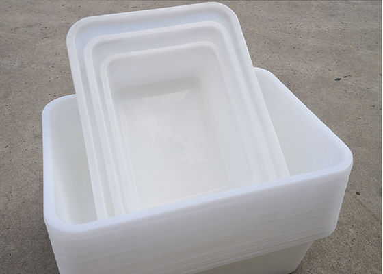 Supermarché Plastique épaissie Blanc Rectangulaire De stockage Plateau de glace Affichage Boîte de congélation alimentaire
