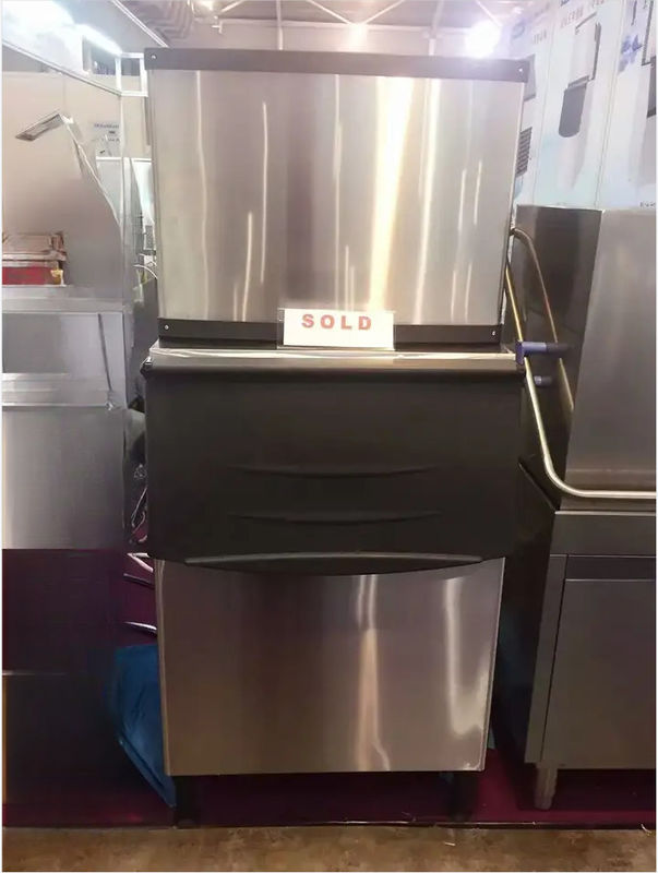 455kg CE semi Crystal Cube Ice Maker Commercial dans le magasin de sashimi de fruits de mer de thé de lait de barre