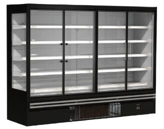 Branchez les portes en verre droites du réfrigérateur 2/3/4 de porte pour l'épicerie R290 de supermarché