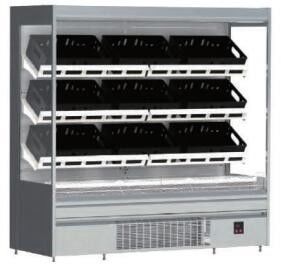 R290 ouvrent Front Open Display Fridge Open Front Refrigerated Display Case