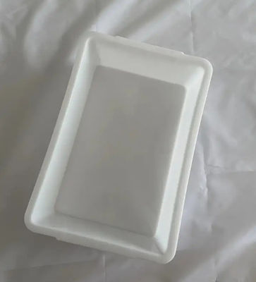 Produits de tri épaisés blancs Grand bassin en caoutchouc Rectangulaire Supermarché en plastique Bassin blanc